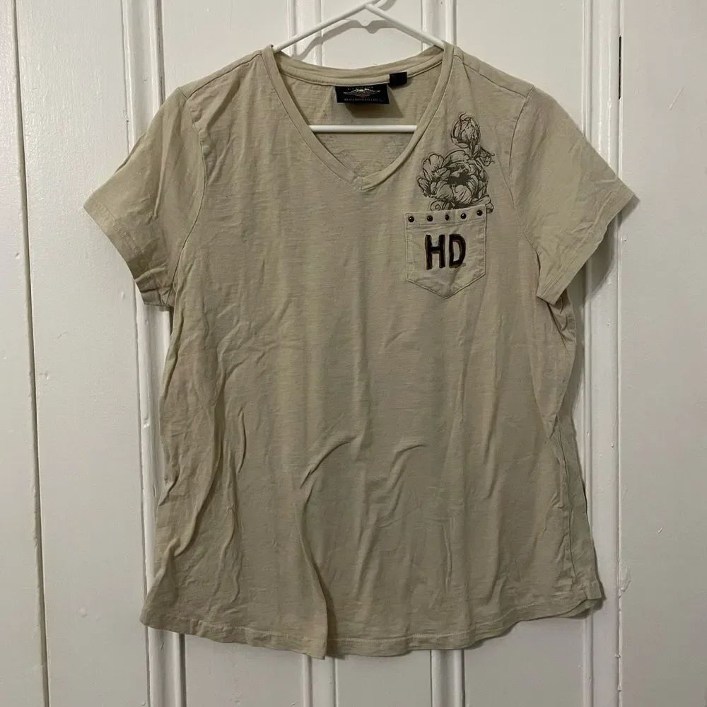 Harley Davidson short sleeve v neck